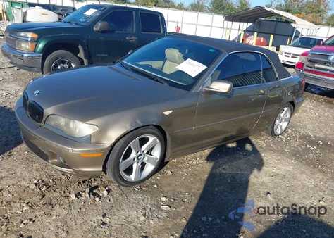 2005 BMW 325Ci из США, поврежденный, VIN WBABW33465PL35346